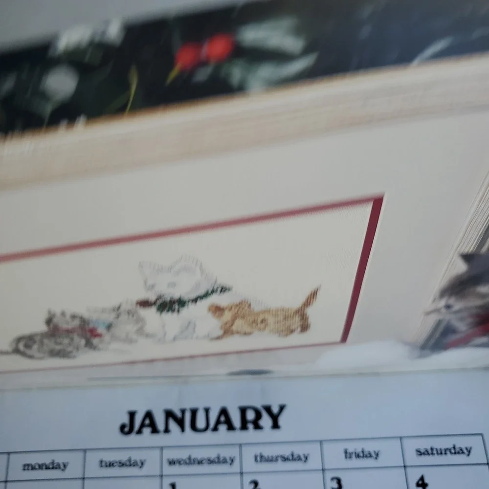 Vanessa Aunt Collection Vintage Calendar 1989 wtih Patterns misc lot of 4